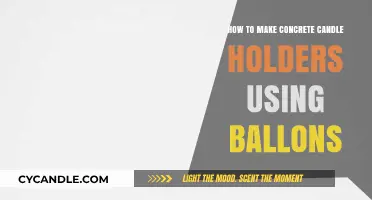 DIY Balloon Molded Concrete Candle Holders: Easy Crafting Guide