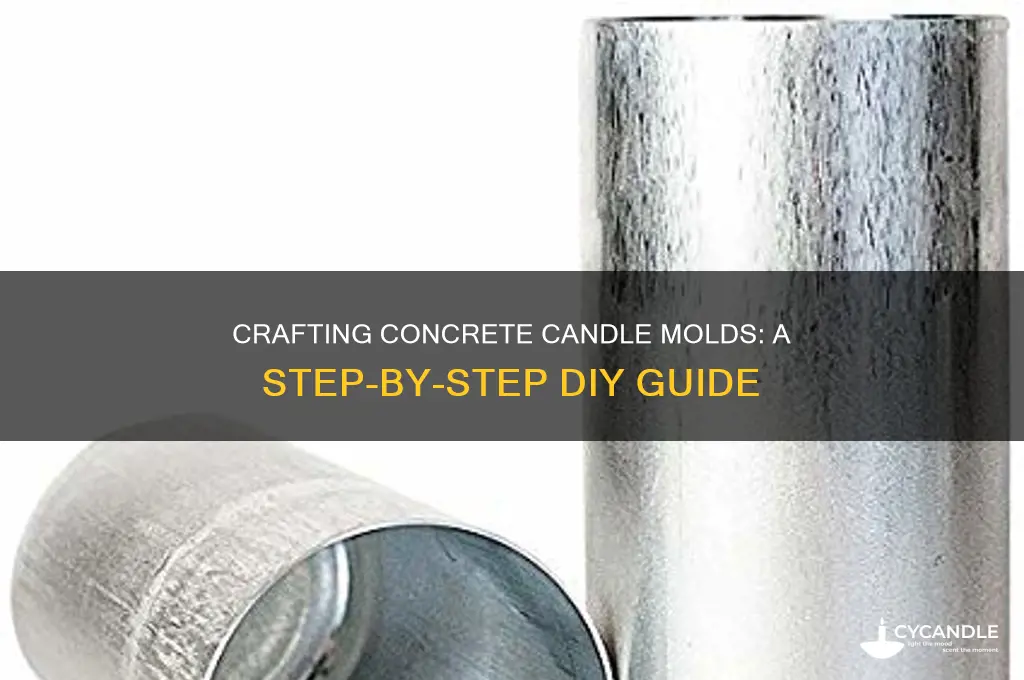 how to make concrete candle molds