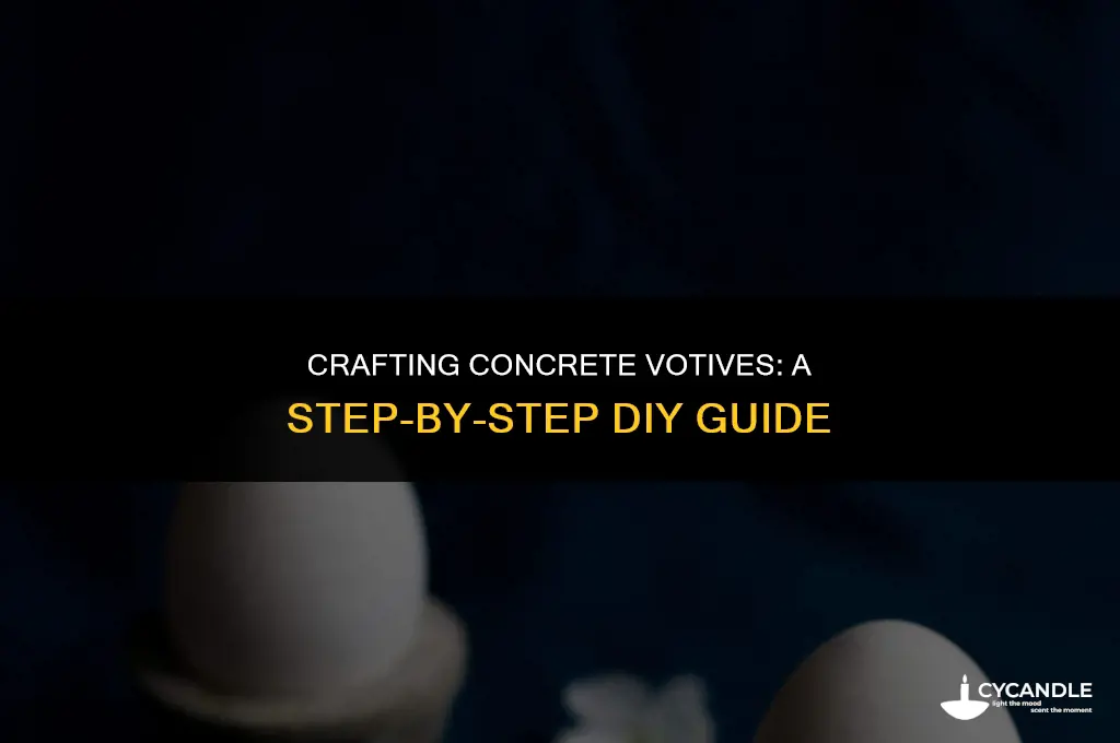 how to make concrete votives