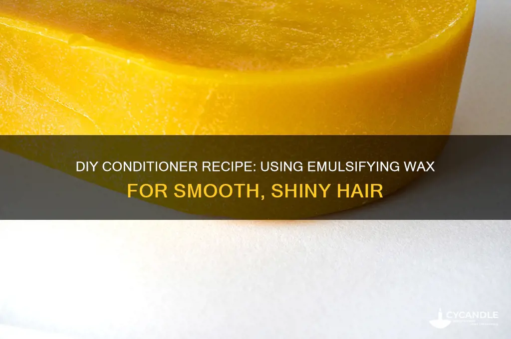 how to make conditioner with emulsifying wax
