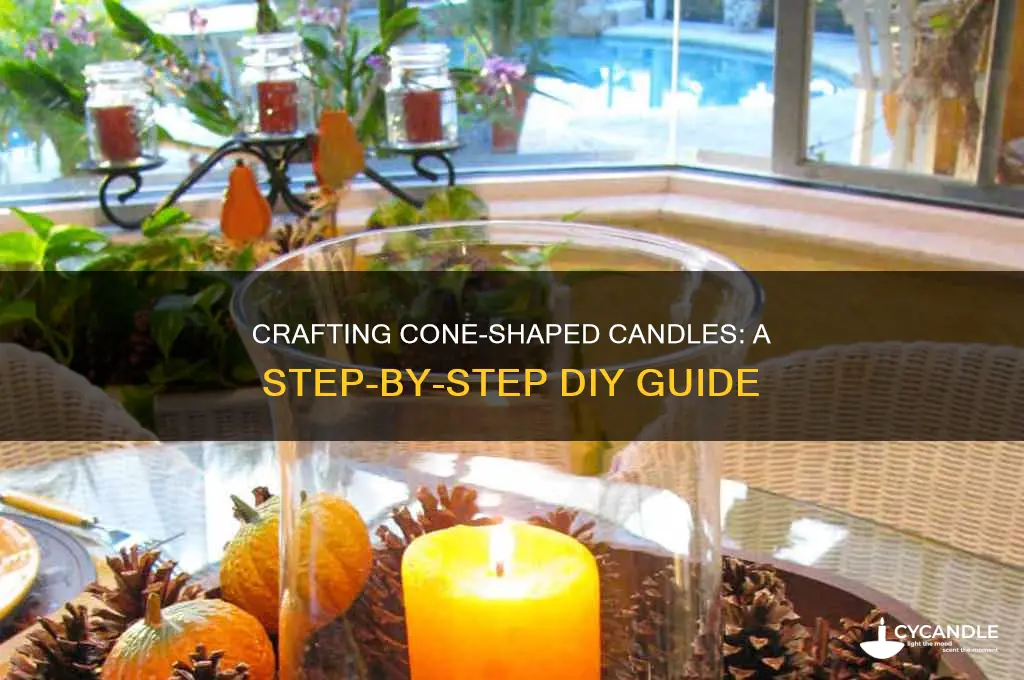 how to make cone shaped candles