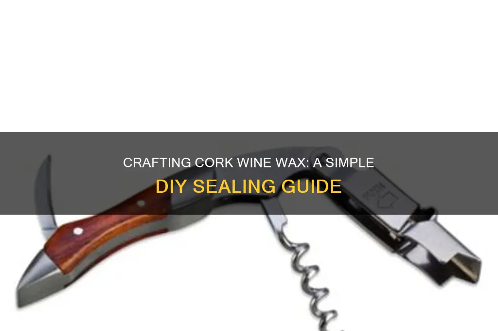 how to make cork wine wax