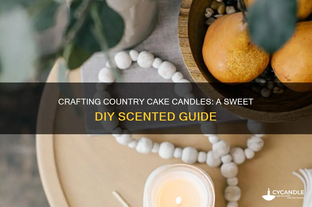 how to make country cake candles