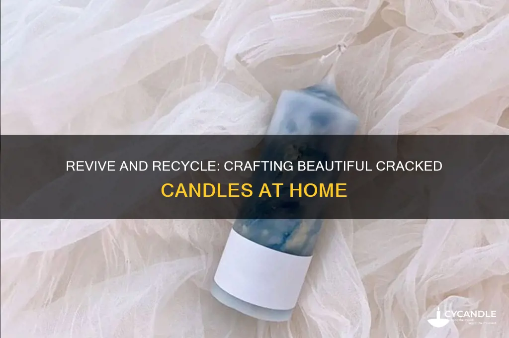 how to make cracked candles