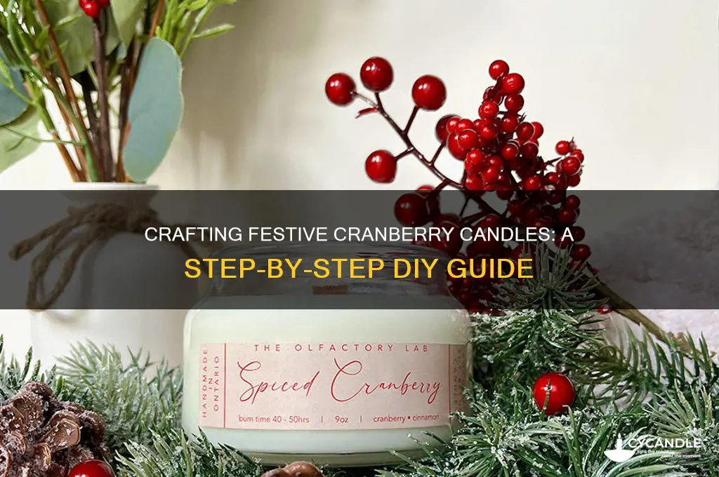 how to make cranberry candles