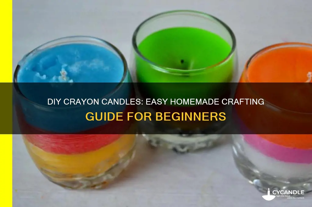 how to make crayon candles at home