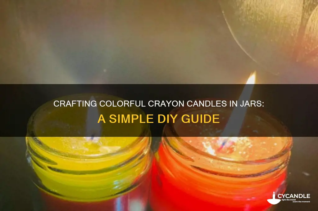 how to make crayon candles in a jar