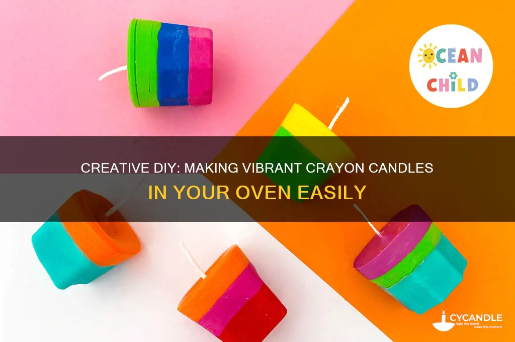 how to make crayon candles in the oven