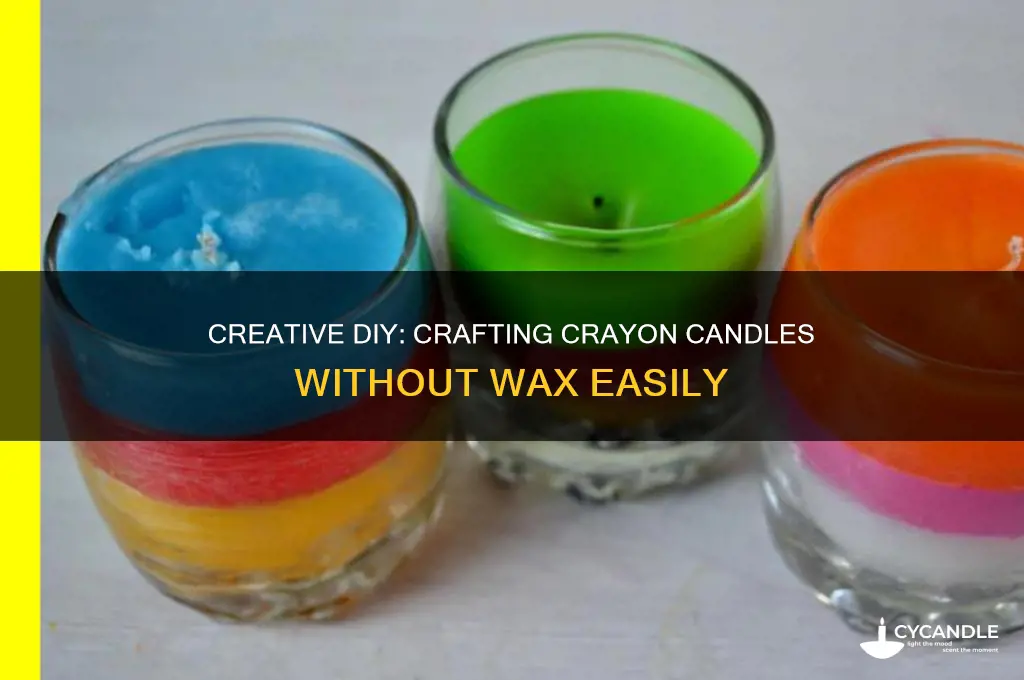 how to make crayon candles without wax