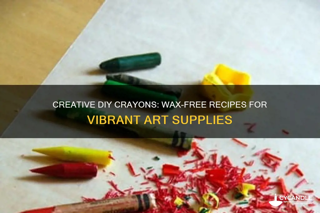 how to make crayons without wax