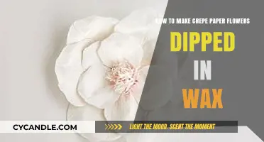 Crafting Wax-Dipped Crepe Paper Flowers: A Step-by-Step Guide