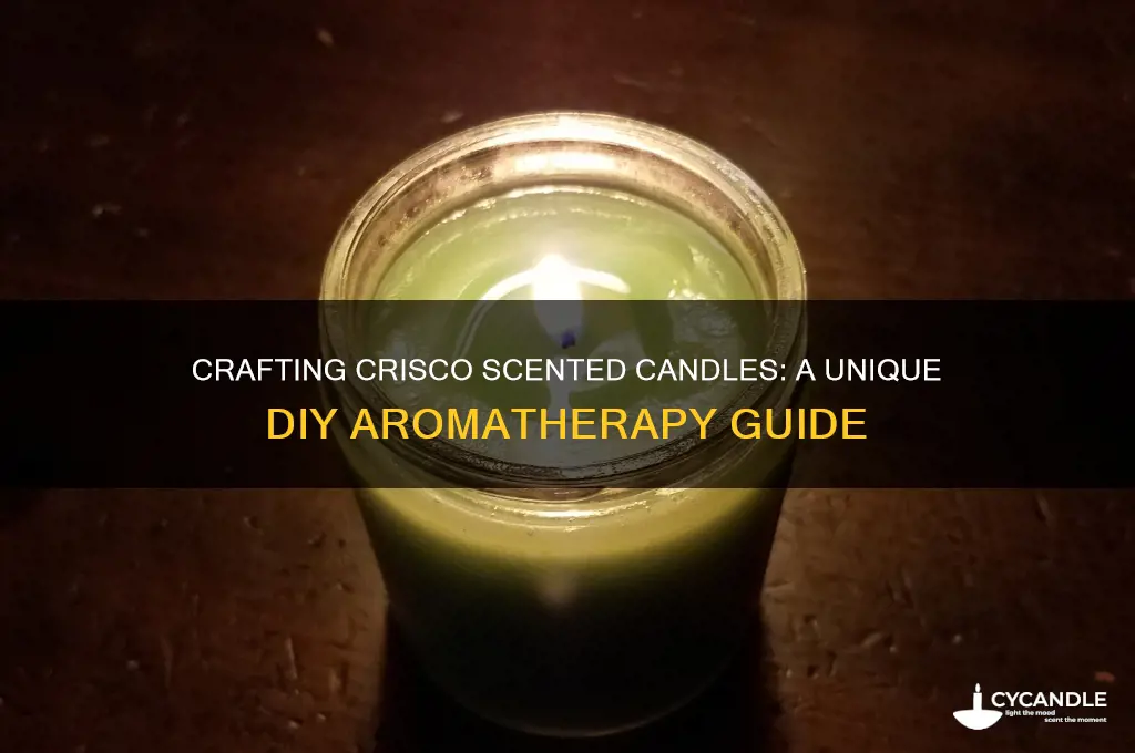 how to make crisco scented candles