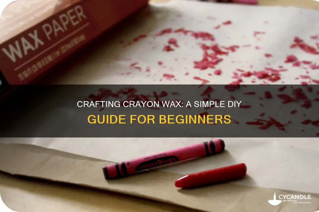 how to make croyon wax