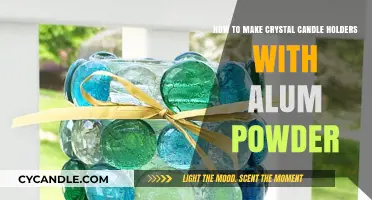Crafting Sparkling Crystal Candle Holders Using Alum Powder: DIY Guide