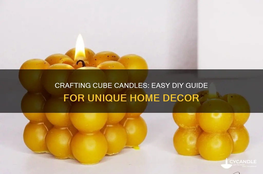 how to make cube candles