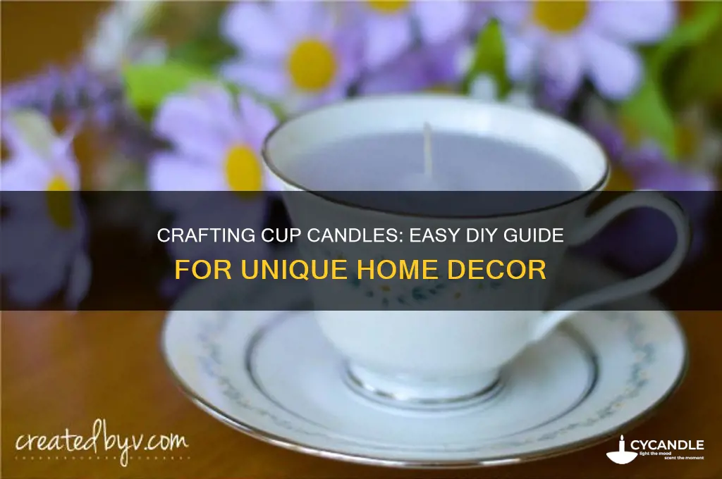 how to make cup candles