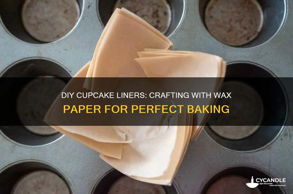 how to make cupcake liners from wax paper