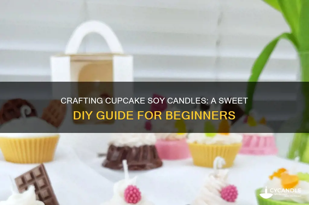 how to make cupcake soy candles