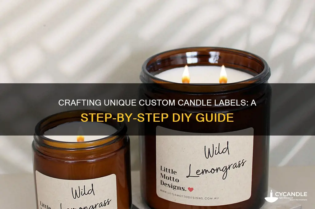 how to make custom candle label