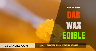 Transforming Dab Wax into Edible Delights: A Simple DIY Guide
