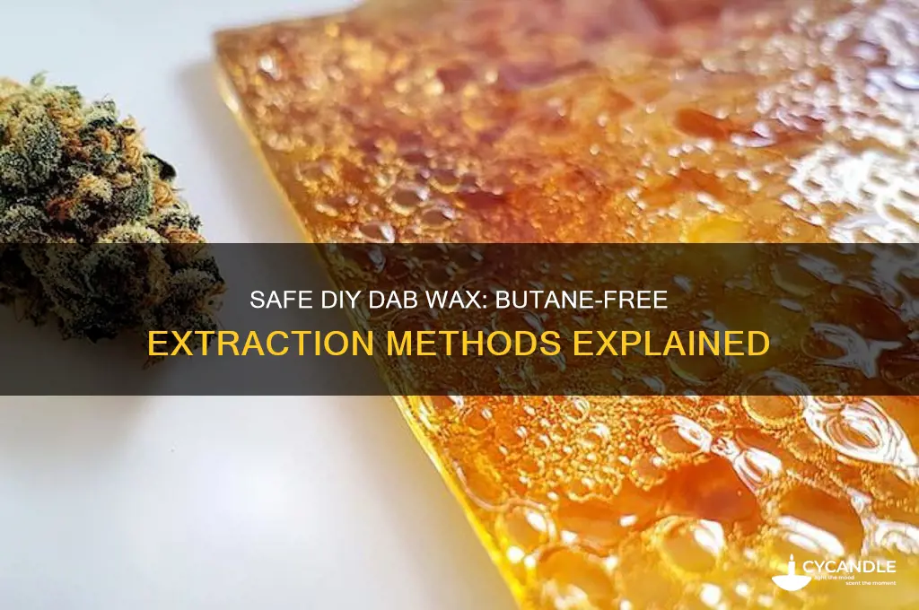 how to make dab wax without butane