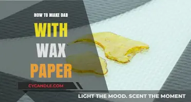 Easy DIY Dab Making: Using Wax Paper for Perfect Results