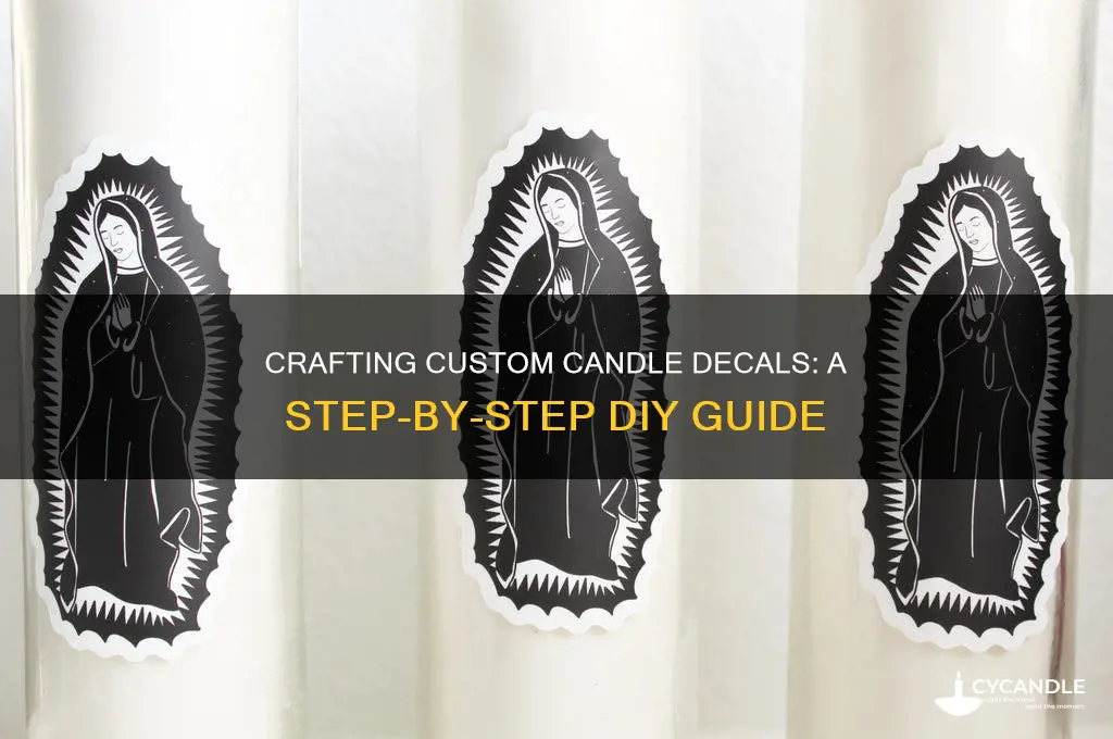 how to make decals for candles