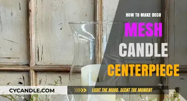 Crafting Elegant Deco Mesh Candle Centerpieces: A Step-by-Step Guide