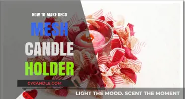 Crafting Deco Mesh Candle Holders: A Step-by-Step DIY Guide