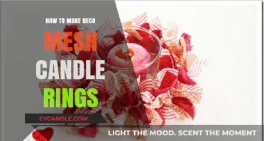 Crafting Deco Mesh Candle Rings: Easy DIY Tutorial for Elegant Decor