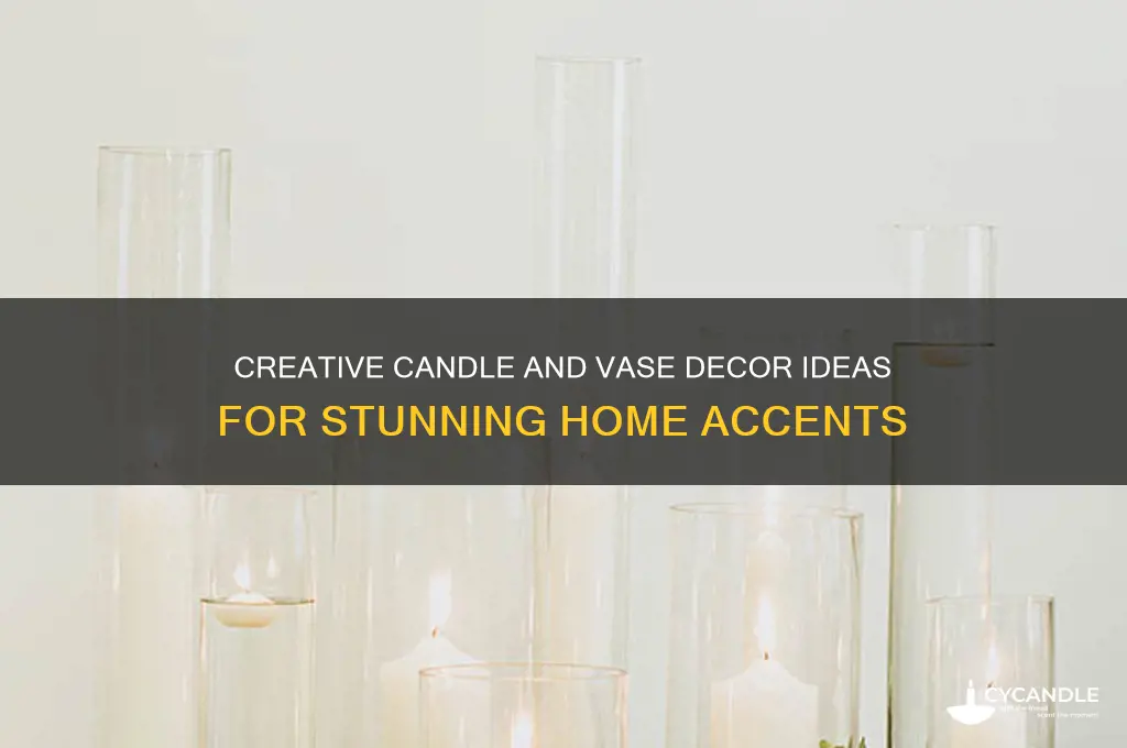 how to make decorations with candles and vases