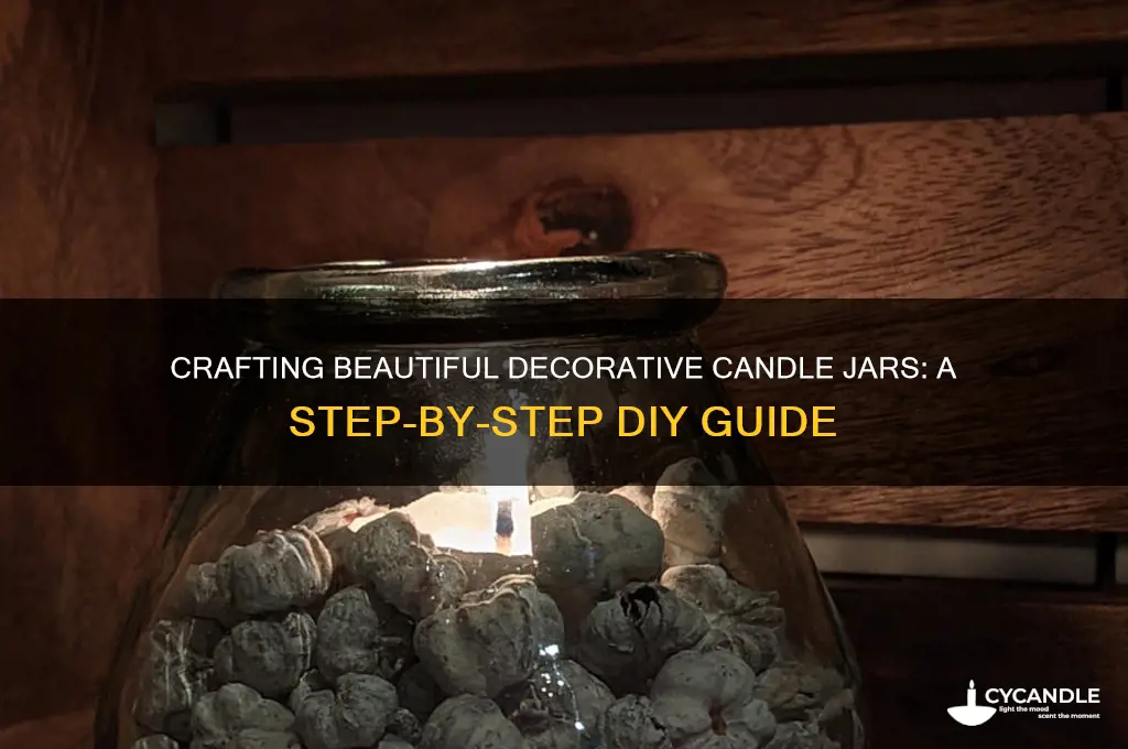 how to make decorative candle jars