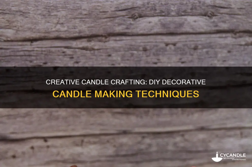 how to make decorative candle making
