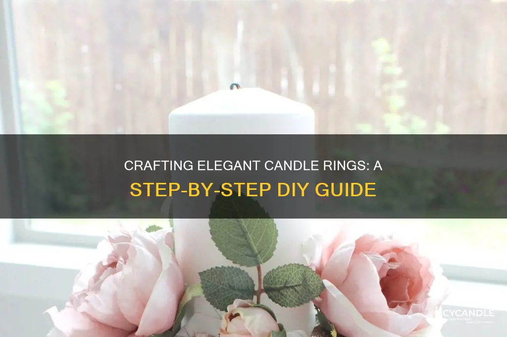 how to make decorative candle rings