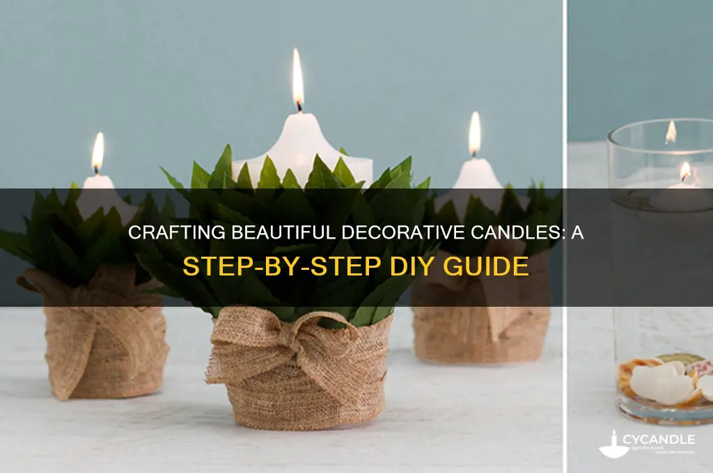 how to make decorative candles step by step