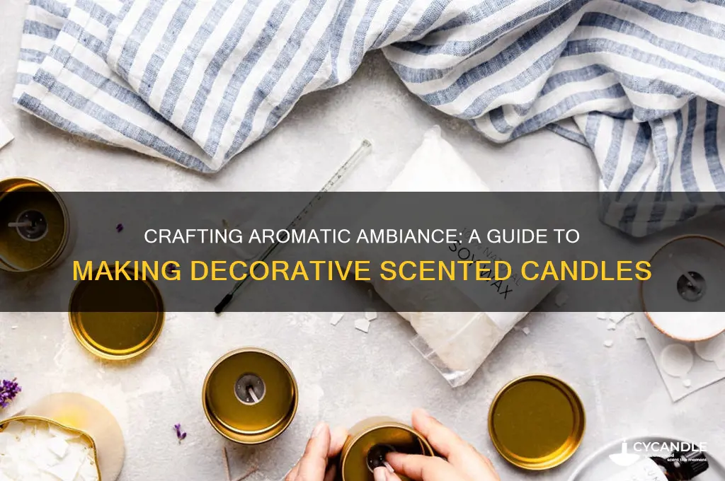 how to make decorative scented candles