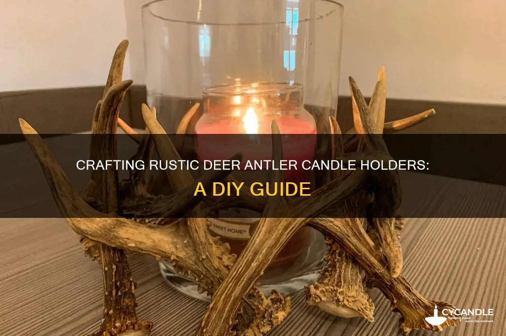 how to make deer antler candle holder