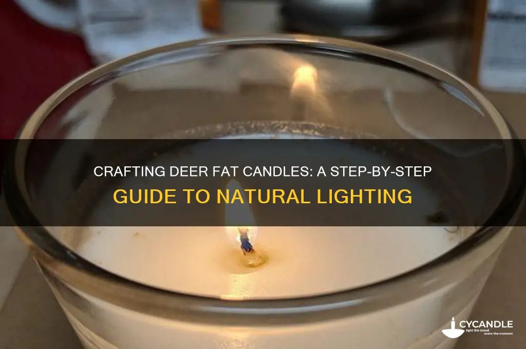 how to make deer fat candles