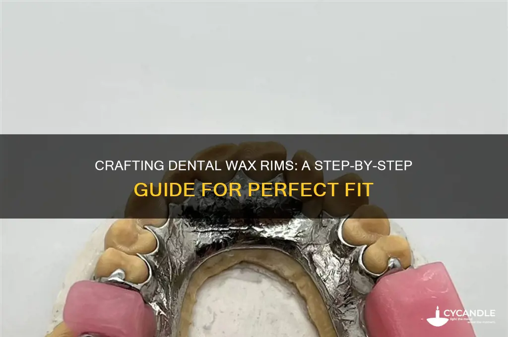 how to make dental wax rims