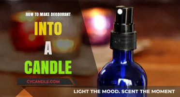 Transform Deodorant into Aromatic Candles: A Creative DIY Guide