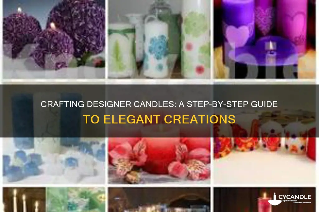 how to make designer candles