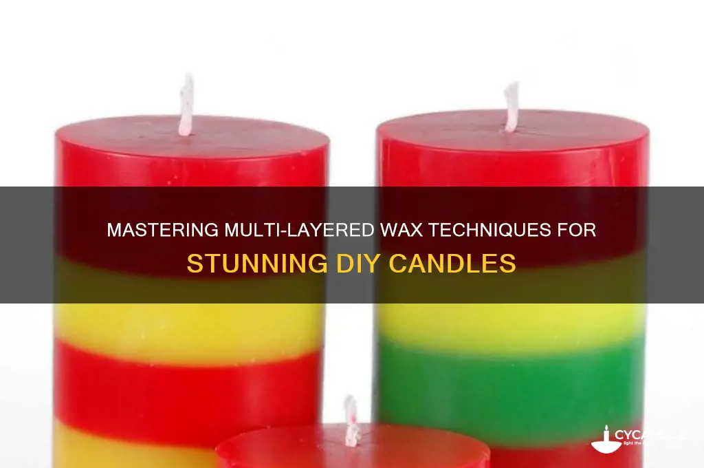 how to make different wax layers in candles