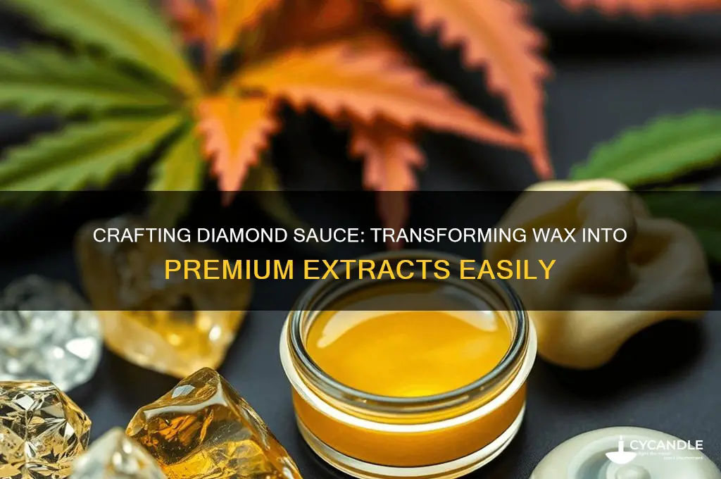 how to make dimond sauce out of wax