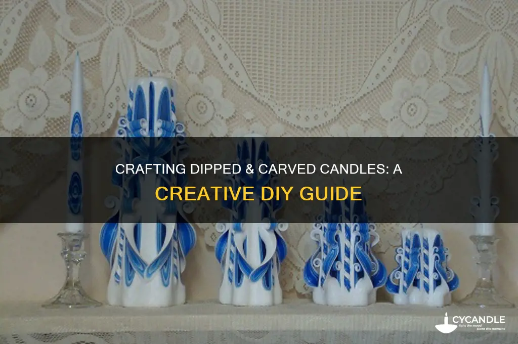 how to make dip and carve candles