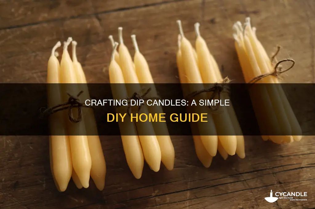 how to make dip candles at home