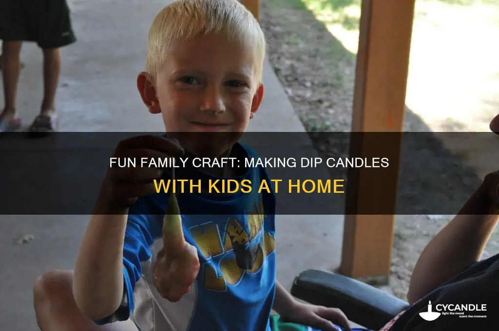 how to make dip candles with kids