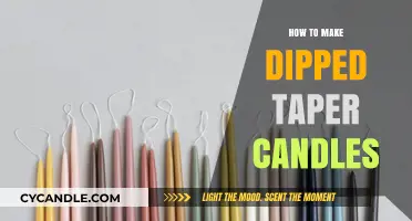 Crafting Elegant Dipped Taper Candles: A Step-by-Step DIY Guide