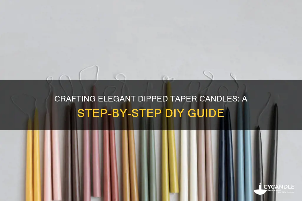 how to make dipped taper candles