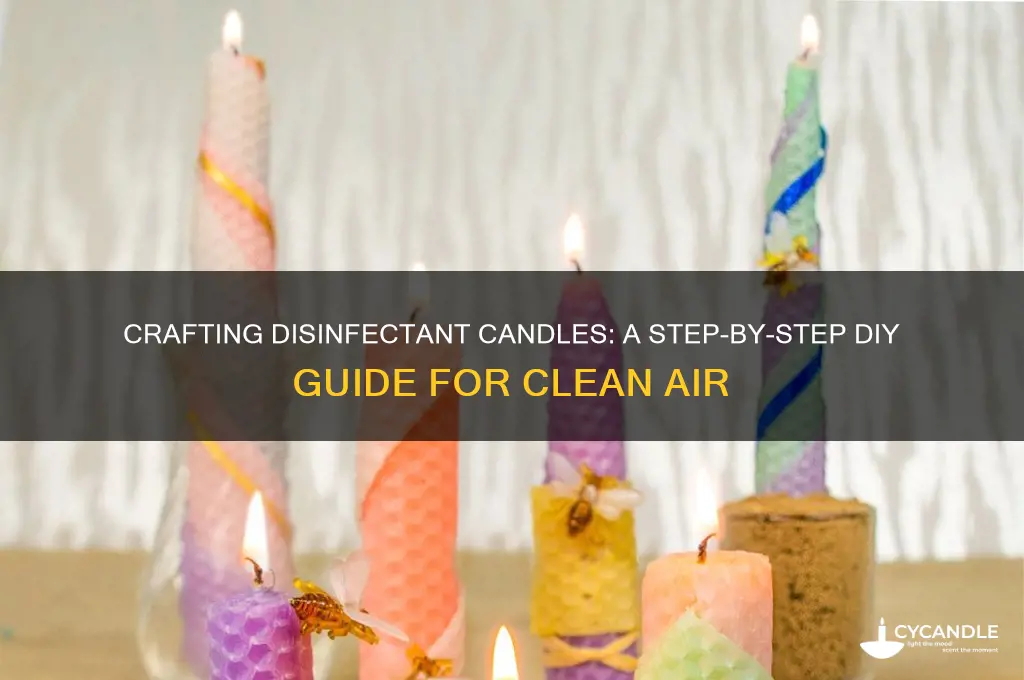 how to make disinfectant candles
