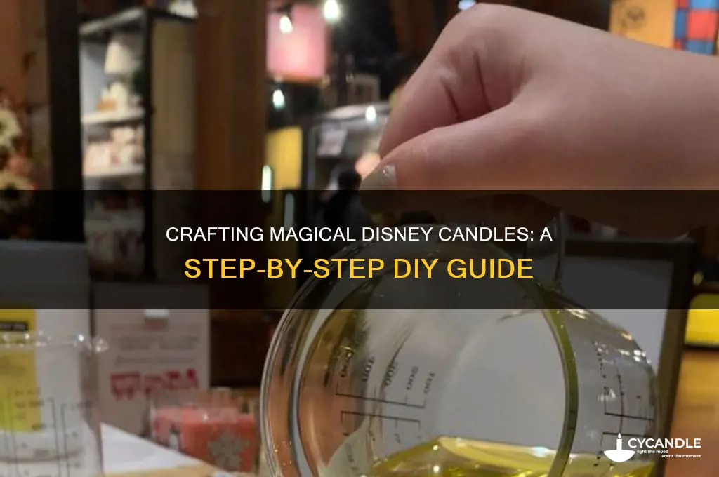 how to make disney candles